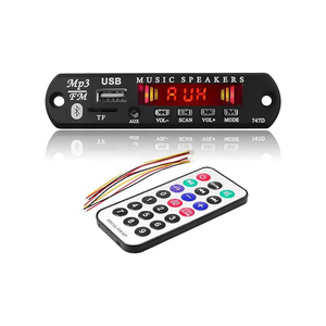 MP3 декодер плата 2*80 Вт 160 Вт усилитель аудио плеер 12 В DIY MP3-плеер автомобильный FM радио модуль TF USB микрофон Запись вызова - Product Image 3