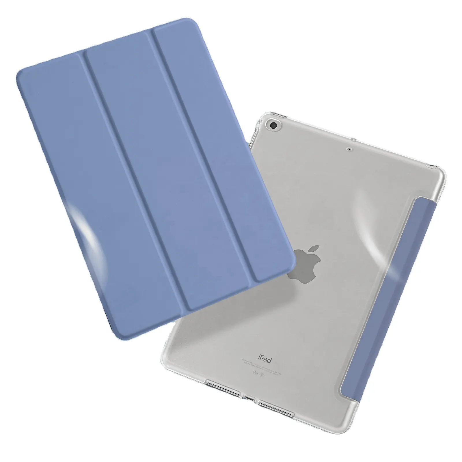 Casing penutup keras lipat tahan guncangan, casing penutup keras ramping ringan untuk iPad generasi ke-6/ke-5 9.7 inci 2018/2017 untuk iPad Air 2/1