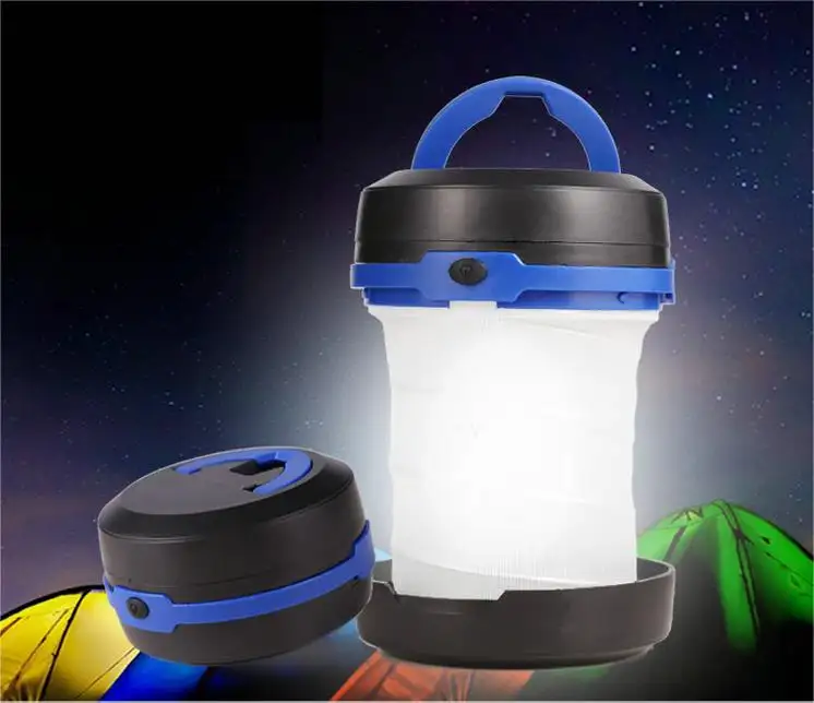 Toby's Lantern Flashlight Foldable portable 3 models high-low-strobe led camping light for tent with hook on the lamp bottom