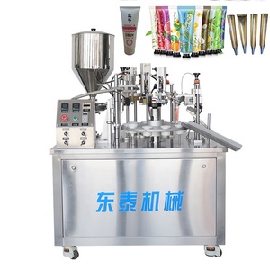 ハンドクリーム化粧品ペーストアイクリーム軟膏充填およびシール機