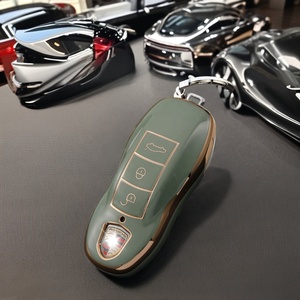 Porsche için tam koruyucu anahtarsız anahtar Fob durumda kabuk için X3 araba anahtarı lüks kapak için 911 Cayenne Panamera anahtar aksesuarları - Product Image 2
