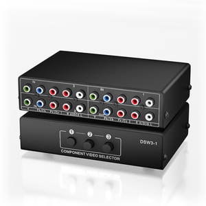 3 en 1 de 3 RCA AV Splitter RGB Selector Audio Video interruptor Convertidor para X-box 360 W-ii PS2 PS3 DVD/VCD/EVD/HDVD - Product Image 1