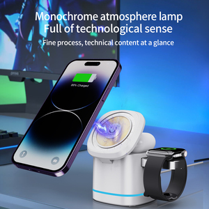 15W Multi-Function Fast Charging Wireless Cube <strong>Charger</strong> Smart Integrated Foldable Design for iPhone and Watch - Product Image 3