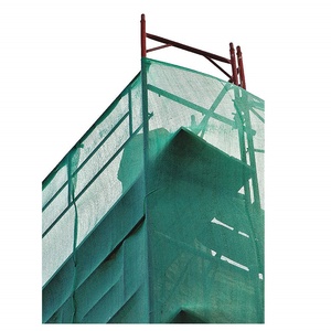 Red de plástico HDPE virgen 100% verde, seguridad de construcción/andamio/escombros/red de malla de andamio - Product Image 5
