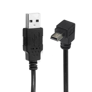 1m 2m 3m 5m 90度L向上倾斜右左角USB至迷你B 5针USB数据充电器电缆，用于相机GPS硬盘驱动器 - Product Image 5