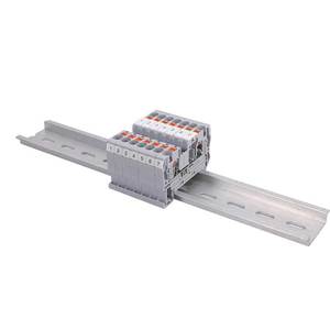PT4-Twin Din Rail Fusível <span class=keywords><strong>Terminal</strong></span> <span class=keywords><strong>Led</strong></span> Desconexão Alavanca Empurre No Conector De Fiação Rápida