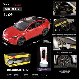 Diecast Toys <strong>Model</strong> Car 1:24 T <strong>Model</strong> Y Alloy Car Toy with Sound and Light Pullback Collection Decoration Metal <strong>Model</strong> Car Toy - Product Image 6