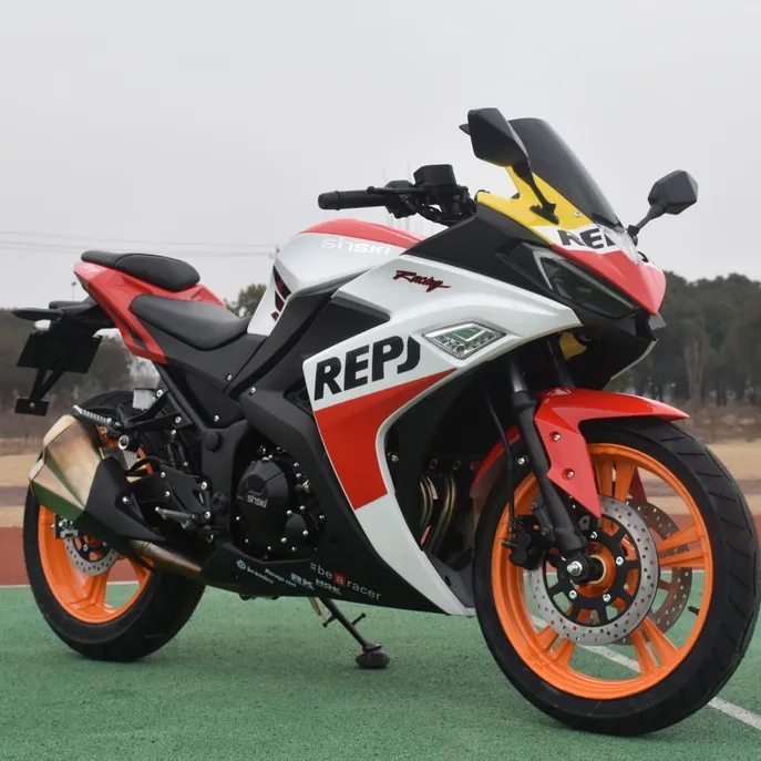 Nouveau sinski sportbike moto automatique chopper streebike moto 250cc 400cc essence course lourd moteur sport vélo