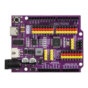 Fabrika Outlet UNO R3 geliştirme kurulu ATmega328 programlama kontrol panosu EXP1 genişletme kartı veri kablosu ile