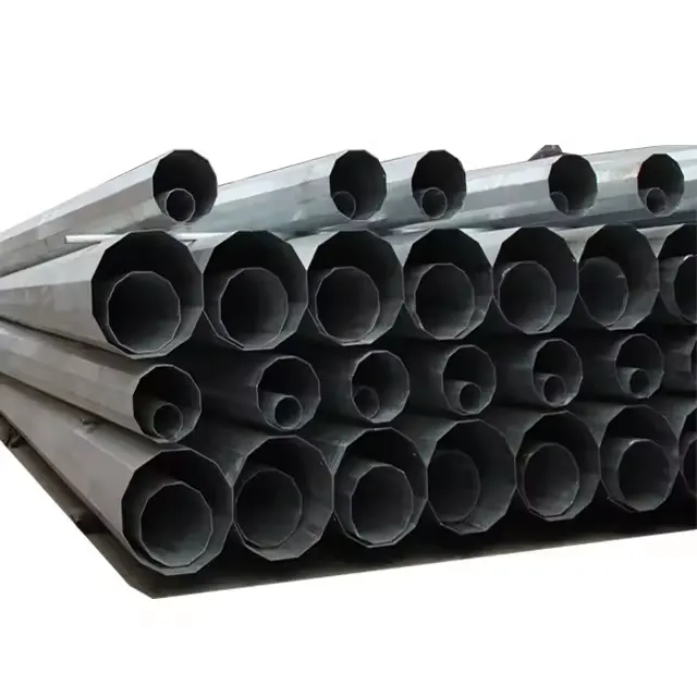 Transmisión 6-18m Poste de metal de acero galvanizado caliente para Línea de Transmisión Poste eléctrico de acero