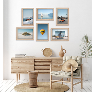 13x19 Picture <strong>Frame</strong> in Light Wood Engineered Wood with Shatter Resistant Glass Horizontal and Vertical Formats for Wall