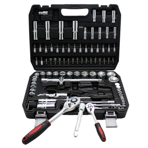 94 adet soket alet takımı oto tamir Vde güç Tool Kit cırcır kolu uzatma çubuğu Bit tutucu Hex anahtar anahtarı kombinasyonu araçları - Product Image 1