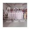 Popular PVC Led House Number 4 Ft Light Up 0-9 Number Marquee Letter for Wedding Party Event Decorations