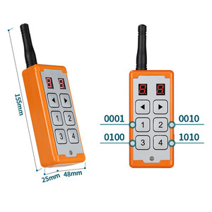 4 Tasten 99 Kanäle Lerncode RF Wireless 433 MHz Fernbedienung/2-Tasten-Fernbedienung - Product Image 6