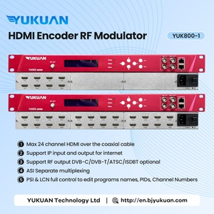 HD-MI de 16 canales con salida de Entrada IP ASI, modulador codificador de satélite AV a DVB T ISDB T - Product Image 2