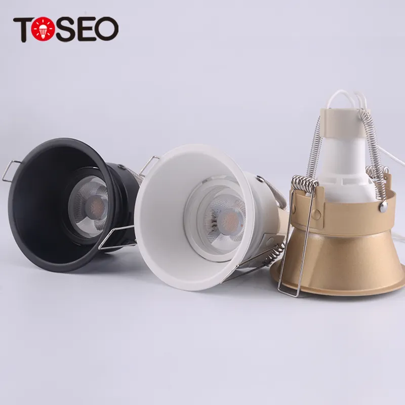 Luminaire intérieur Anti-éblouissement Caché Gu10 MR16 COB Downlight LED Plafonnier Intégré Aluminium Moulé Sous Pression 90 Moderne Fixe