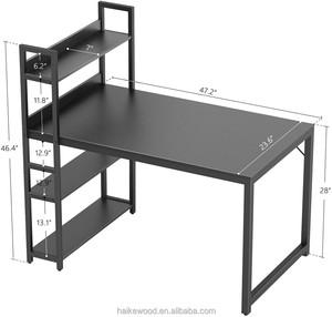 <strong>Computer</strong> Desk With 4 Shelves,PC Laptop <strong>Table</strong> Home Office Workstation Study Wooden Desk - Product Image 1