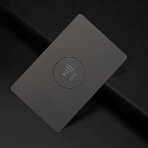 Черная функциональная металлическая карта NFC для смарт-доступа, высокотехнологичная Интегрированная металлическая карта