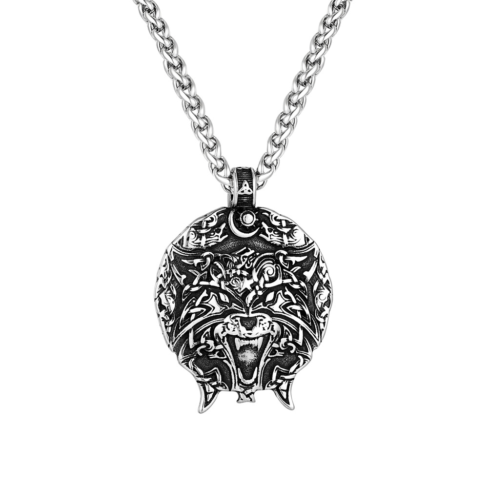 Pendentif en acier inoxydable, collier en acier inoxydable