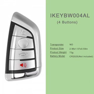 BMW için Autel IKEYBW004AL evrensel 4 düğmeler akıllı anahtar, MaxiIM KM100 anahtar programcı aracı için uzaktan - Product Image 4
