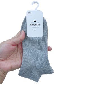 Toptan çift iğne tekne çorap Net renk çorap ve gri pamuk erkek ve Wome siyah, beyaz elbise örme spor çorapları - Product Image 5