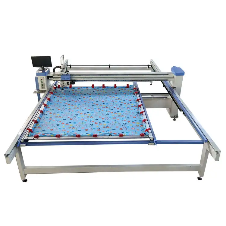 High Grade Full Servo Single Needle Bedspreads Quilting Machine Head Lifting Automatically