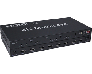 4k * 2k 2.0 v 4x4 HDMI-Matrix-Unterstützung 4k Bidirektion ale Ir-Steuerung HDMI-Videowand-Controller