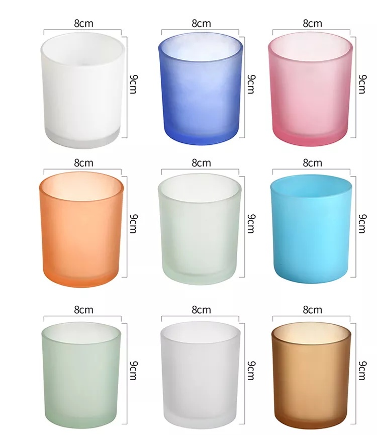Colorful Glass jar color choice 1