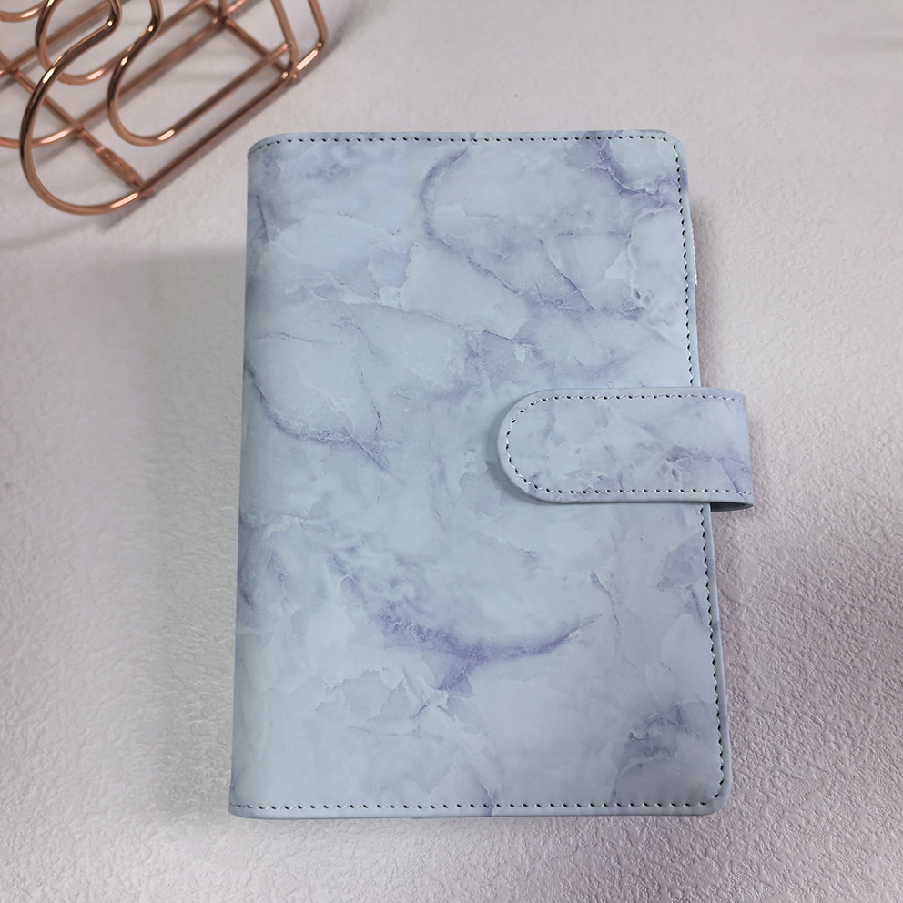 Purple Marble Binder