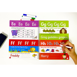 カスタム子供レターABCは、ワイプとクリーンブックを学ぶ練習学習を書くことを学びます - Product Image 1