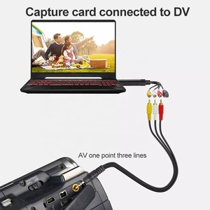 USB 2.0视频适配器，带音频捕获视频采集卡转换器PC适配器VHS到DVD转换器
