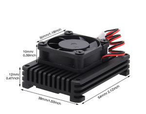 Встраиваемый радиатор Aismartlink, корпус-кулер радиатора для <span class=keywords><strong>Raspberry</strong></span> <span class=keywords><strong>PI</strong></span> 4 см4, специальный охлаждающий вентилятор, алюминиевый корпус радиатора - Product Image 6