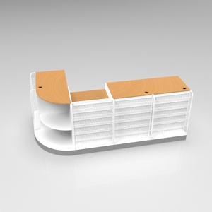 Mostrador de tienda simple Diseño Mostrador de tienda Mostrador de café para tienda de conveniencia - Product Image 6