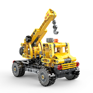 COGO Khối Xếp Hình Giáo Dục Bằng Nhựa Xe Kỹ Thuật Thành Phố 3 Trong <span class=keywords><strong>1</strong></span> Đồ Chơi Xếp Hình Tự Làm Cho Trẻ Em - Product Image 3