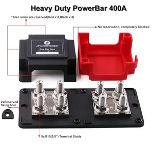 8*M10 <strong>Busbar</strong> Negative Terminal 48V <strong>400A</strong> Suitable for Car, RV, RV Conversion General Purpose - Product Image 6
