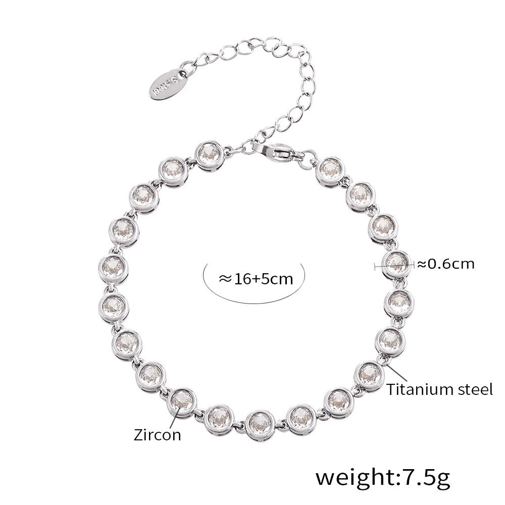 ZIRCON argenté-blanc