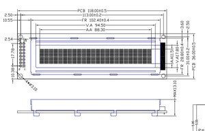 Serial IIC / I2C / TWI 2402 2402 24*02 Zeichen LCD-Modul Anzeige feld Gelb Grün Blau mit Hintergrund beleuchtung für Arduino