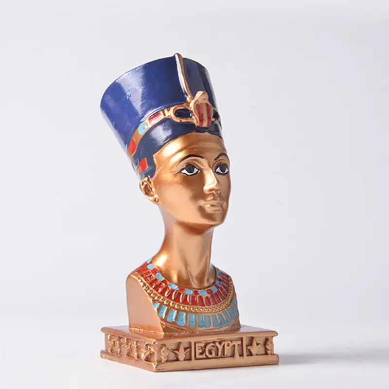 Vilead — figurines Miniature de artistes égyptien antiques, personnages du buste de la tête de reine, pharaon, en soldes