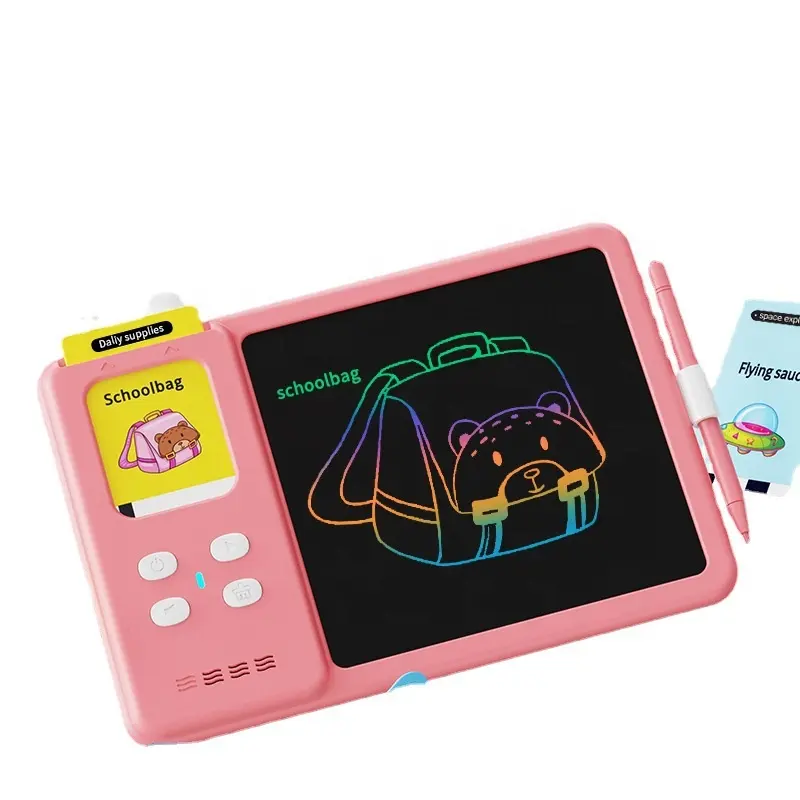 Talking Flash Cards Writing Board 2-7 anni Boy Girl Writing Tablet per Kid 224 Sight Word LCD Drawing Tablet giocattolo educativo