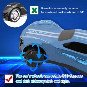 1:16 ölçekli 2.4GHz küresel lastik uzaktan kumanda araba RC oyuncak 360 ° rotasyon ve çocuklar için şarj edilebilir pil LED ışıkları ile oynamak - Product Image 3