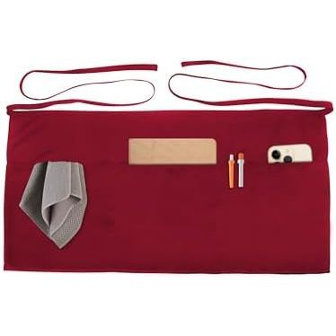 1 tablier de chef - rouge vin