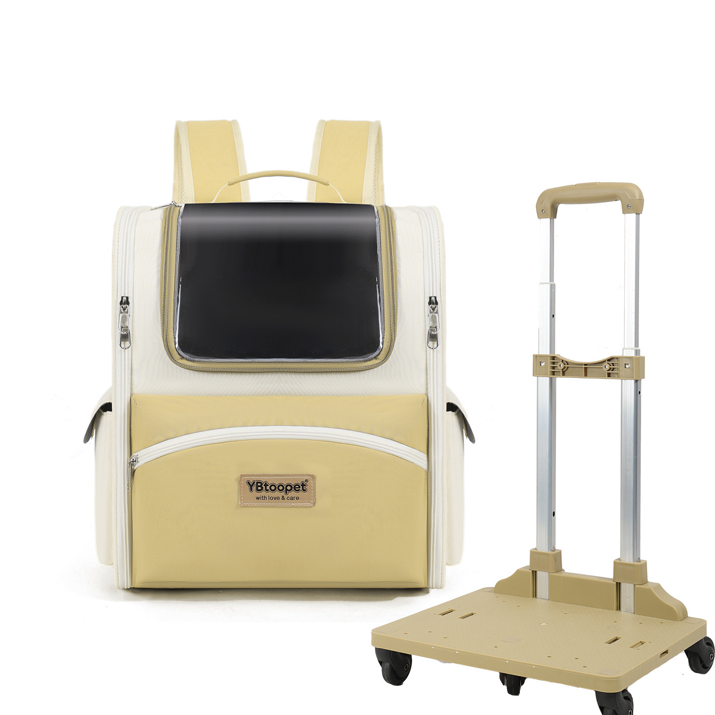 Beige with pull rod