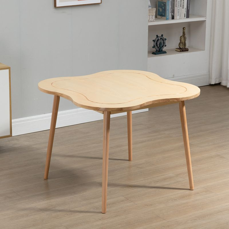 Convient pour une table carrée papillon vieillissante en bois d'hévéa