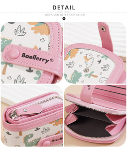 Baellerry New <strong>Trendy</strong> Ladies Small Wallet with Buckle Closure - Leather Card Holder &amp; Change <strong>Pouch</strong> - Product Image 6