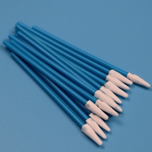 3&quot; Lint Free Small Pointed Dacron Detailing <strong>Swab</strong> Cleanroom Polyester <strong>Swab</strong> with Blue Handle - Product Image 2