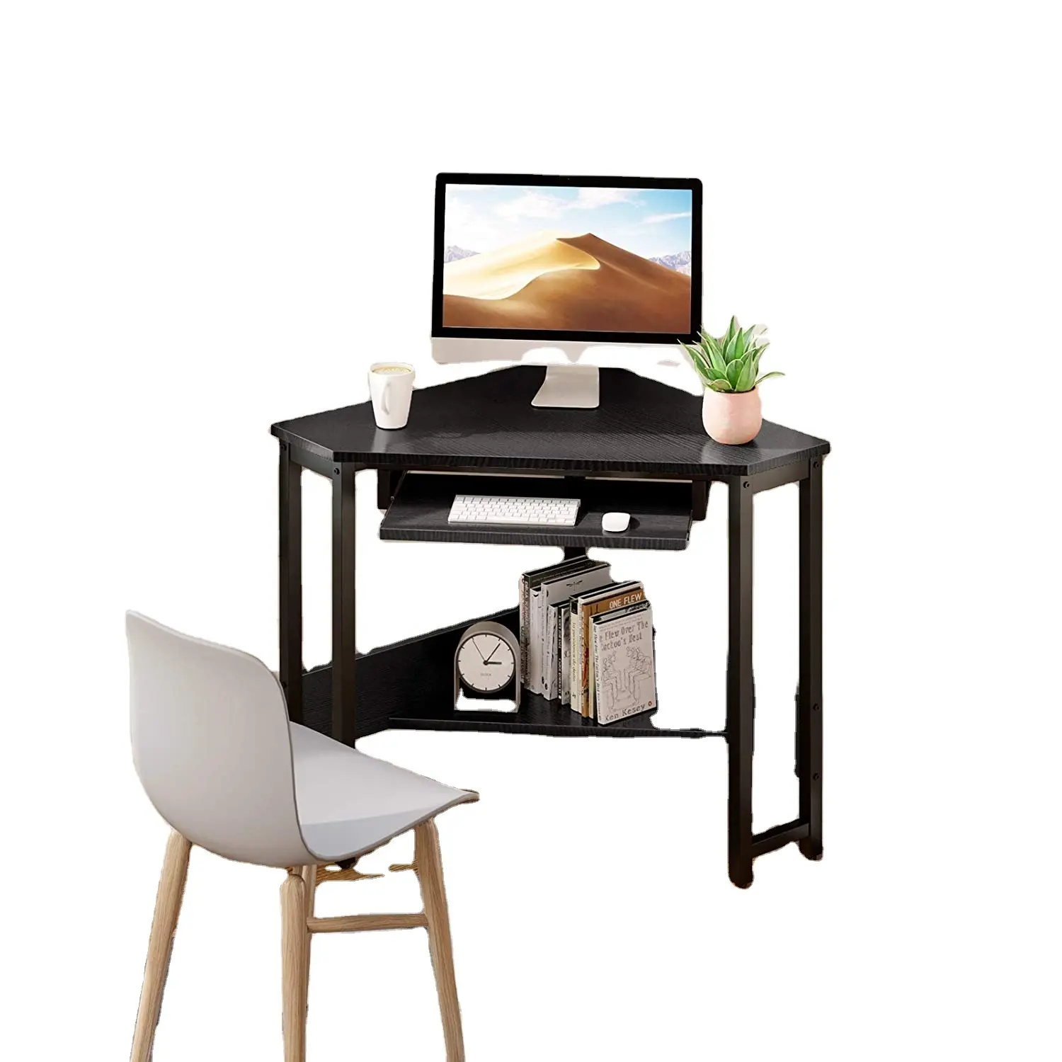 Современная Мода Простой дешевый компактный угловой стол компьютерный стол