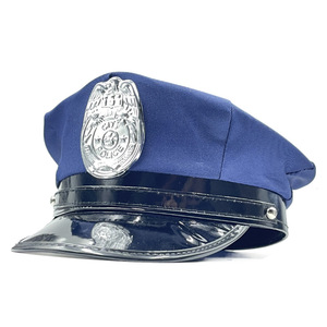 P011ce memur şapka yetişkin P011ce kostüm için kadınlar için ayarlanabilir Newsboy şapka üniforma şapka P011ce Cosplay giyinmek siyah