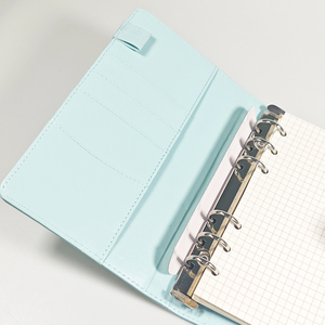 Commercio all'ingrosso chiusura elastica in pelle PU <span class=keywords><strong>Notebook</strong></span> Budget Ring Binder con buste in contanti risparmio di denaro organizzatore di ricette