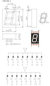 1-Дюймовые однозначные электронные компоненты, однозначный дисплей, цифровые модули, 7-сегментный светодиодный дисплей - Product Image 5