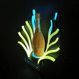 Đế trưng bày rượu LED kim loại cao cấp VIP có logo tùy chỉnh, sạc lại được, dành cho dịch vụ rượu tại câu lạc bộ đêm - Product Image 3